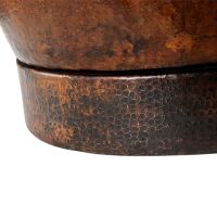72" Modern Oil Rubbed Bronze Hammered Copper Bathtub