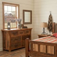 Barnwood Dresser: Some lifestyle images are created with AI for visualization purposes. Crafted from natural solid wood, each piece is unique and will vary.