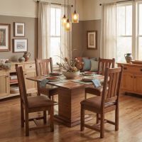Barn Wood Dining Chair: Some lifestyle images are created with AI for visualization purposes. Crafted from natural solid wood, each piece is unique and will vary.