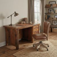 Barnwood Desk: Some lifestyle images are created with AI for visualization purposes. Crafted from natural solid wood, each piece is unique and will vary.
