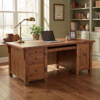 Barnwood Desk: Some lifestyle images are created with AI for visualization purposes. Crafted from natural solid wood, each piece is unique and will vary.