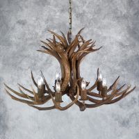 Tamarack Mule Deer Chandelier (8 Light)