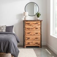 Chest of Drawers: Some lifestyle images are created with AI for visualization purposes. Crafted from natural solid wood, each piece is unique and will vary.