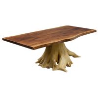Black Walnut Book-Matched Slab Dining Table