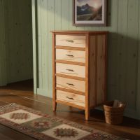 Rustic Lingerie Chest: Some lifestyle images are created with AI for visualization purposes. Crafted from natural solid wood, each piece is unique and will vary.