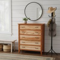Rustic Chest: Some lifestyle images are created with AI for visualization purposes. Crafted from natural solid wood, each piece is unique and will vary.