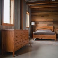 Rustic Dresser: Some lifestyle images are created with AI for visualization purposes. Crafted from natural solid wood, each piece is unique and will vary.