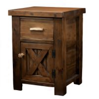 Antler & Barnwood Enclosed Nightstand