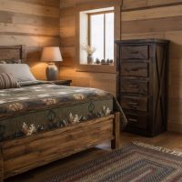 Rustic Drawer Lingerie Chest: Some lifestyle images are created with AI for visualization purposes. Crafted from natural solid wood, each piece is unique and will vary.