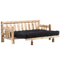 Cedar Lake Easy Glide Log Futon - Black Futon Mattress (this is not a black cover on the mattress)