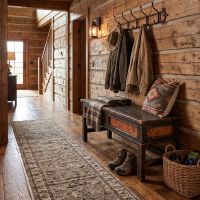 Storage Bench: Some lifestyle images are created with AI for visualization purposes. Crafted from natural solid wood, each piece is unique and will vary.