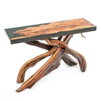 A River Runs Through It Natural Wood Sofa Table - Juniper Tabletop