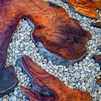 A River Runs Through It Rectangular Dining Table - Detail