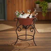 Party Tub: Some lifestyle images are created with AI for visualization purposes. Crafted from natural solid wood, each piece is unique and will vary.