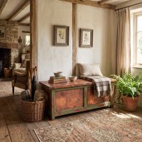 Storage Bench: Some lifestyle images are created with AI for visualization purposes. Crafted from natural solid wood, each piece is unique and will vary.