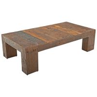 Aged Rustic Reclaimed Wood Coffee Table
