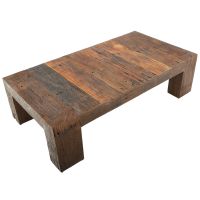 Aged Rustic Reclaimed Wood Coffee Table