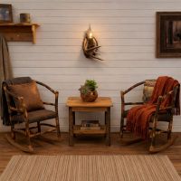 Wall Sconce: Some lifestyle images are created with AI for visualization purposes. Crafted from natural solid wood, each piece is unique and will vary.