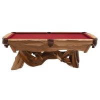 Artistic Log Pool Table