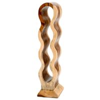 Artistic Wood Wine Bottle Holder - 4 Bottle