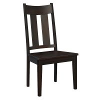 Aspen Canyon Single Bend Dining Side Chair - Onyx Finish