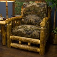 Yellowstone Aspen Rustic Log Chair