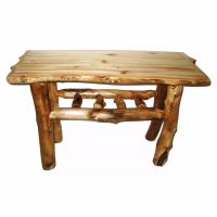 Aspen Log Tall Sofa Table