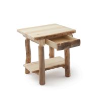 Aspen Highlands 1 Drawer Log Nightstand
