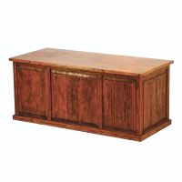 Austere Hammered Copper 5 Drawer Executive Desk