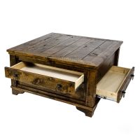 Autumn Comfort 4 Drawer Coffee Table Dark Walnut