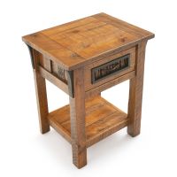 Autumn Forest Rustic 1 Drawer Barnwood Nightstand