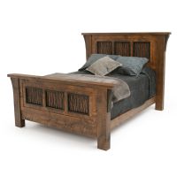 Autumn Forest Rustic Barnwood Bed