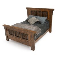 Autumn Forest Rustic Barnwood Bed