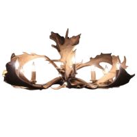 8 Light Elongated Fallow Antler Chandelier