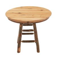 Saranac Hickory Log Pub Table