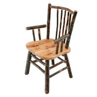 Saranac Hickory Stick Back Lodge Dining Chair - Arm Chair