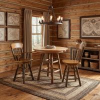 Hickory Swivel Phone: Some lifestyle images are created with AI for visualization purposes. Crafted from natural solid wood, each piece is unique and will vary.