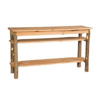 Saranac Hickory Log Sofa Tv Stand
