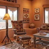 Floor Lamp: Some lifestyle images are created with AI for visualization purposes. Crafted from natural solid wood, each piece is unique and will vary.