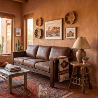 Rustic Nightstand: Some lifestyle images are created with AI for visualization purposes. Crafted from natural solid wood, each piece is unique and will vary.