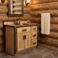 Hickory Towel Bar: Some lifestyle images are created with AI for visualization purposes. Crafted from natural solid wood, each piece is unique and will vary.