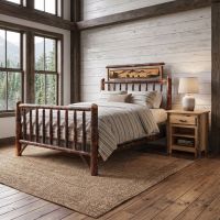 Rustic Hickory Log Bedroom Furniture