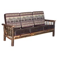 Rustic Hickory Log Sofa