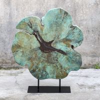 Bahati Blue Wood Sculpture