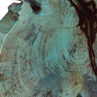 Bahati Blue Wood Sculpture detail