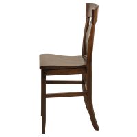 Baldwin Heights Double Bent Barrel Dining Side Chair - Asbury Brown Finish