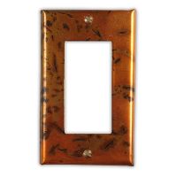 Bamboo Golden 1 Rocker/GFI Copper Switch Plate