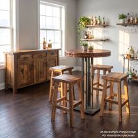 Copper Pub Table: This image was generated or modified using AI for visualization purposes.