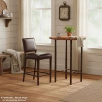 Copper Bar Table: This image was generated or modified using AI for visualization purposes.