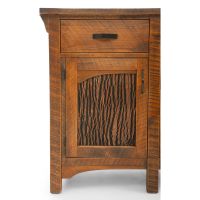 Barkwood Lodge Sideboard - Bark Detail